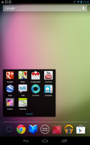 Google Nexus 7 Bildschirm